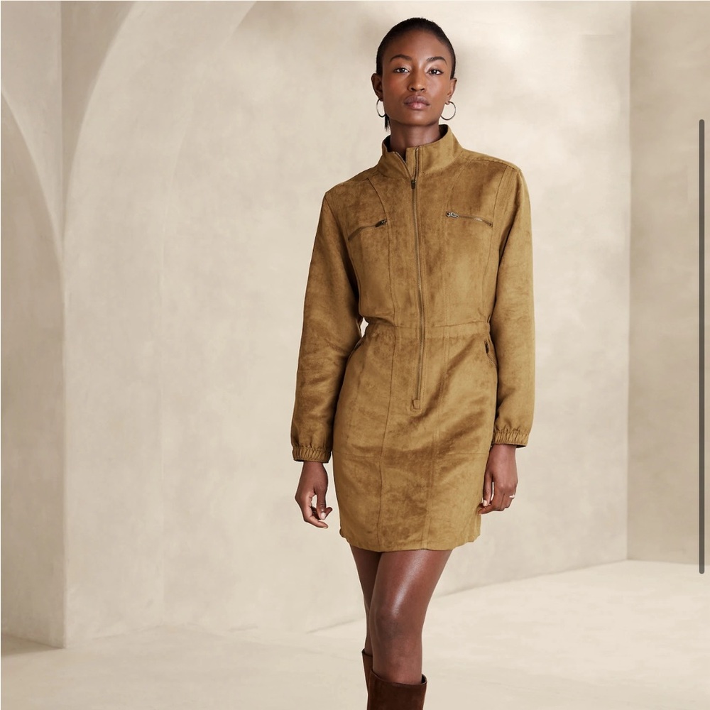 Banana Republic Factory Vegan Suede Mini Dress